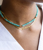 Collier Arizona (Acier doré)