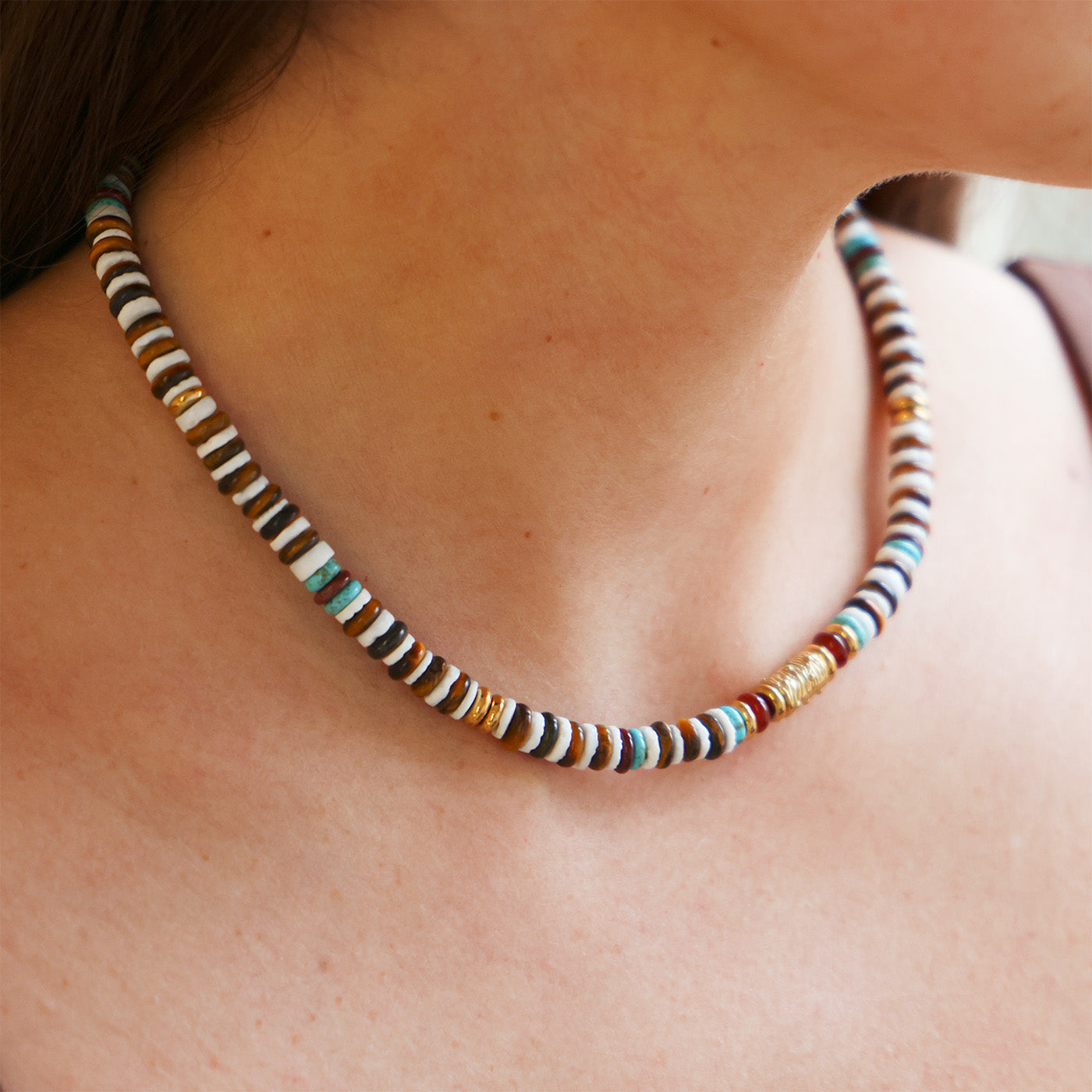 Collier Kishi (Acier doré)