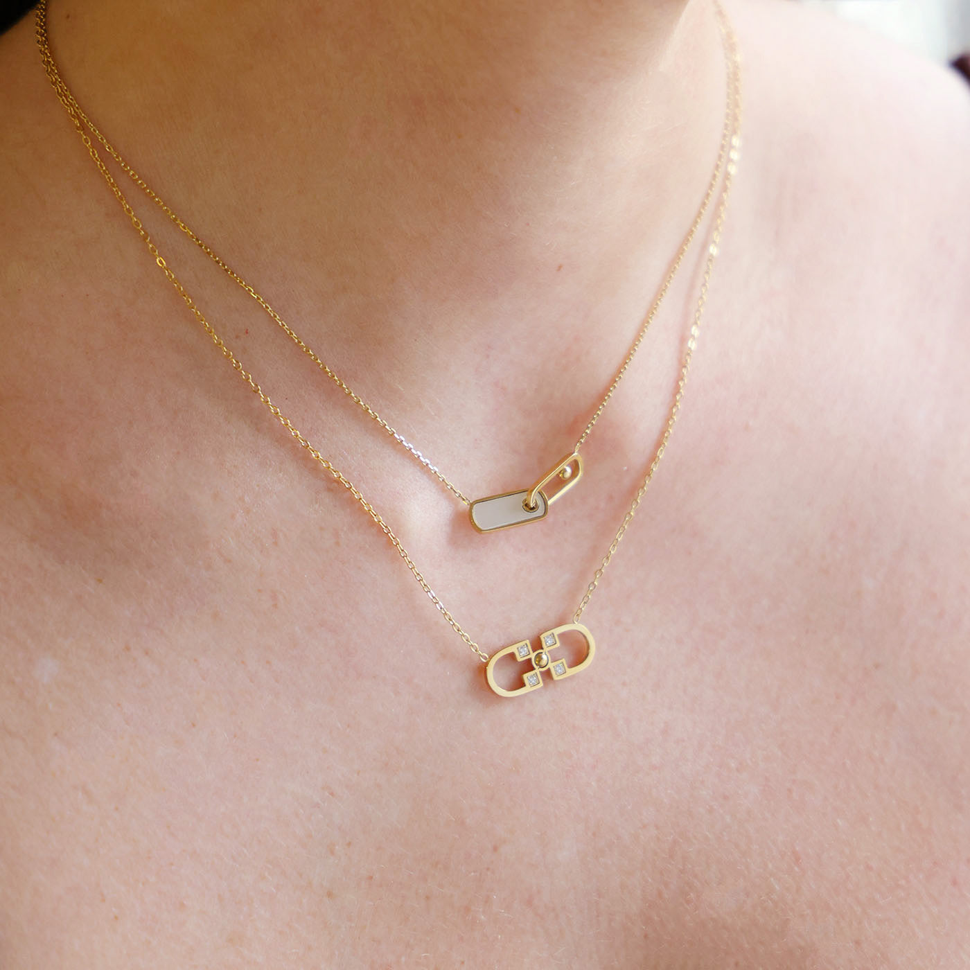 Collier Mathilda (Acier doré)
