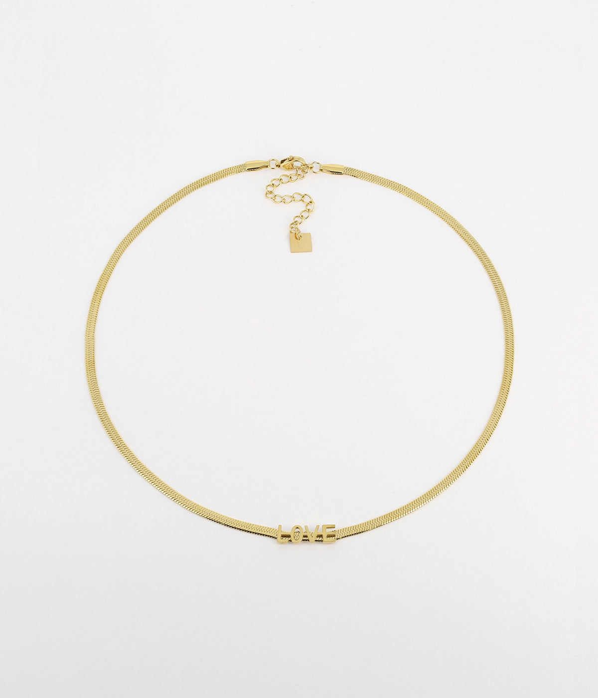 Collier Orchidé (Acier doré)
