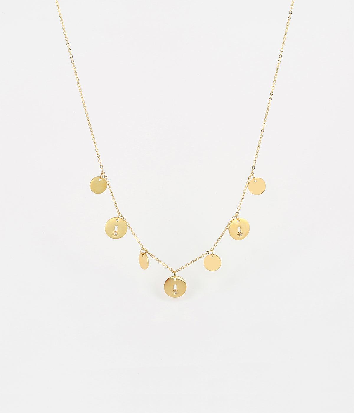 Collier Circles (Acier doré)