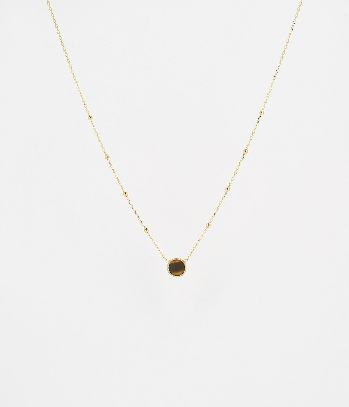 Collier Bulle (Acier doré)