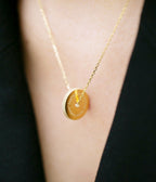 Collier Luck Love (Acier doré)