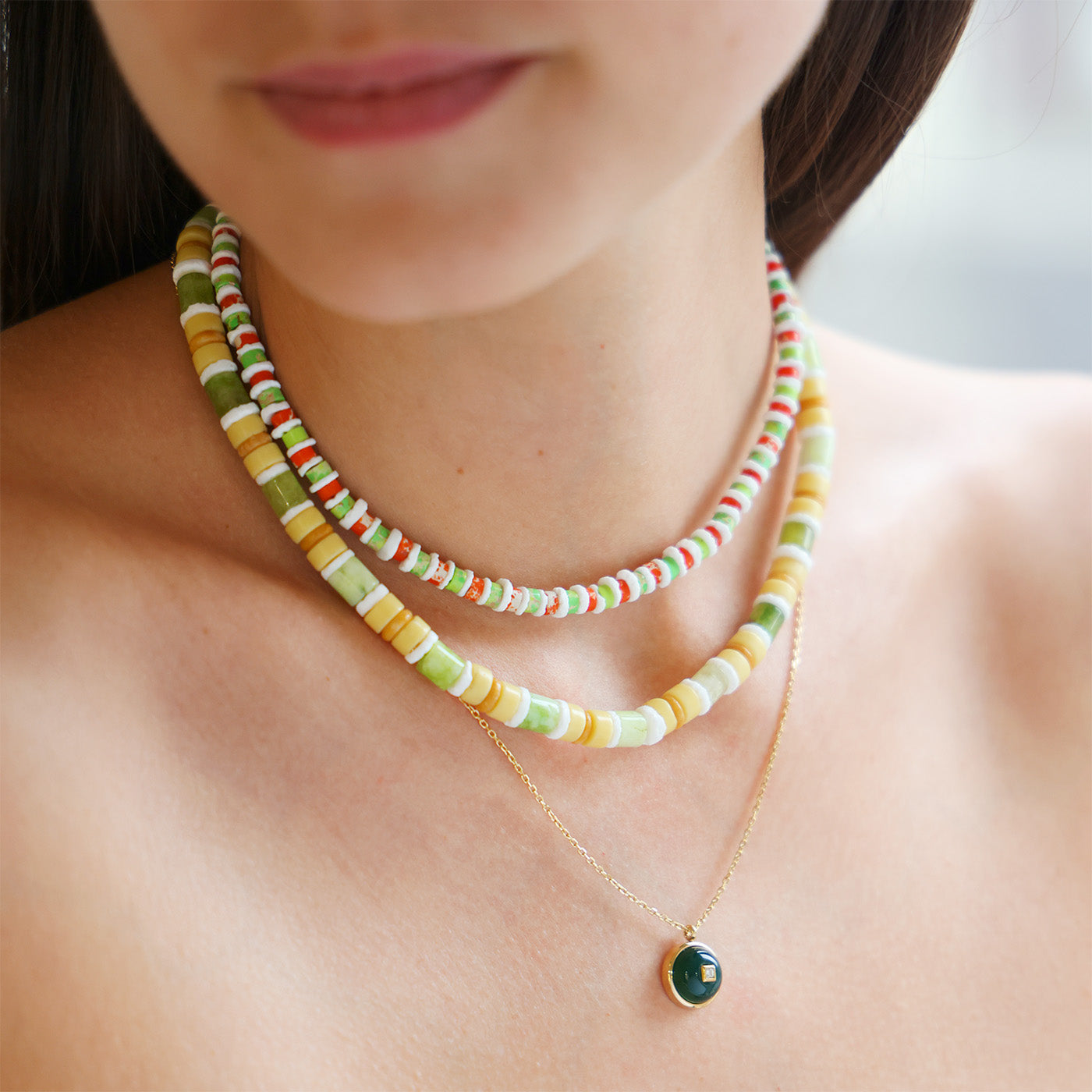 Collier Salto (Acier doré)