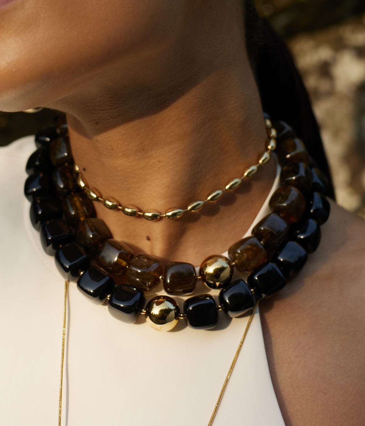 Collier Laïos (Acier doré)