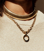 Collier Jonc Lucide (Acier doré)