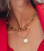 Collier Cyrano (Acier doré)