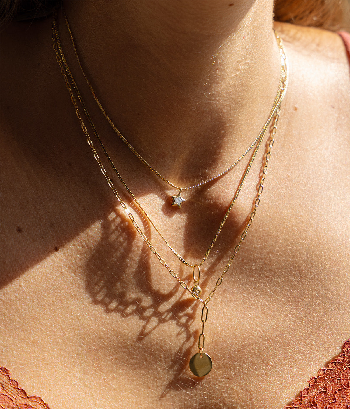 Collier Fretia (Acier doré)