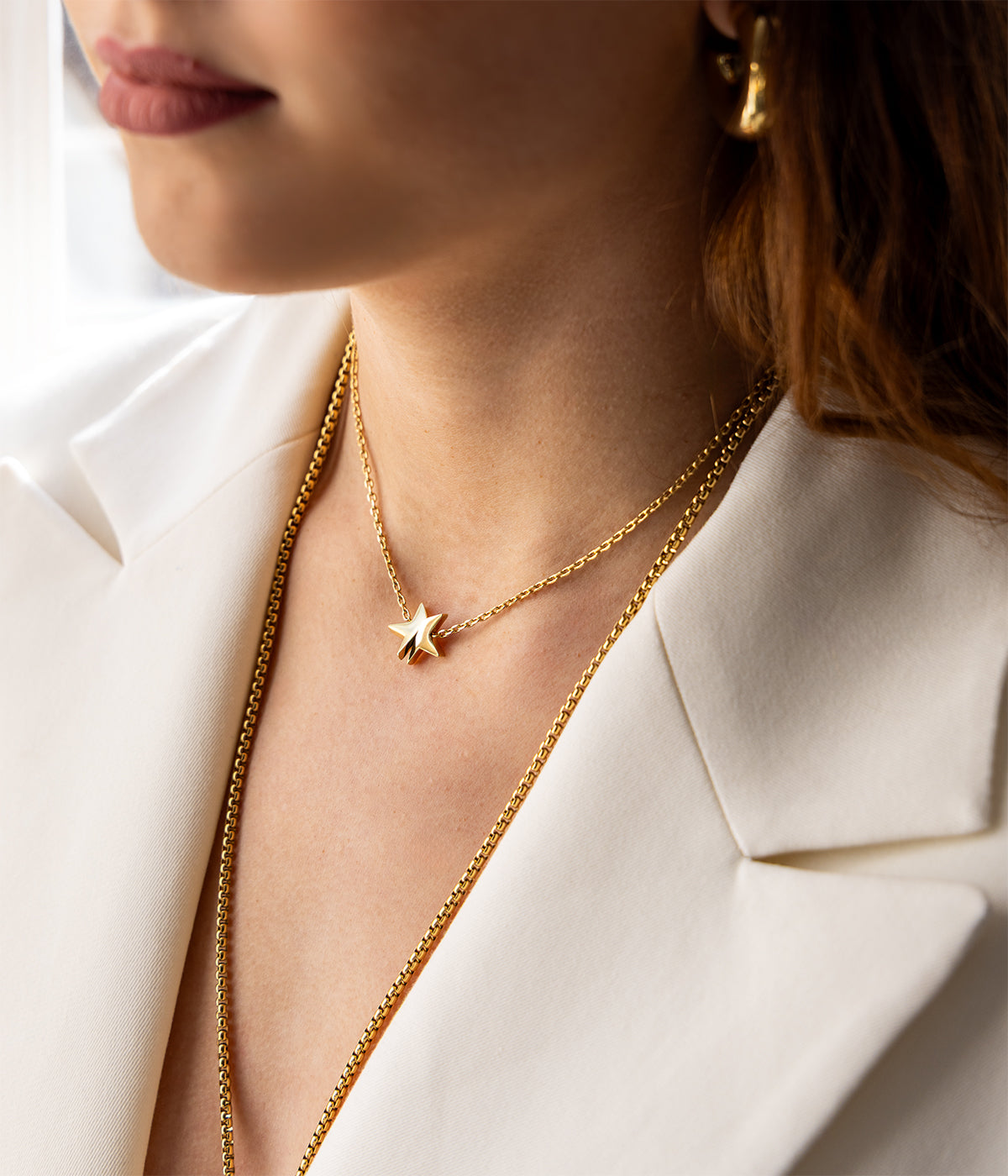 Collier Angel (Acier doré)