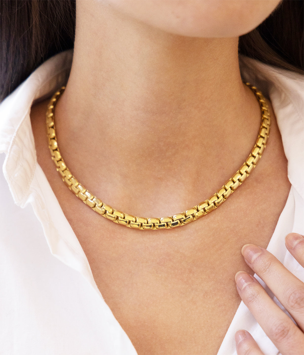 Collier Vana (Acier doré)