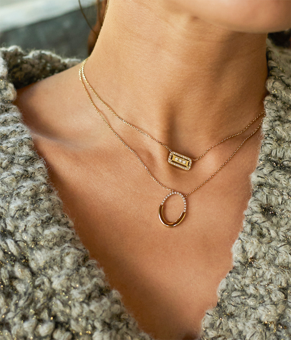 Collier Leandro (Acier doré)