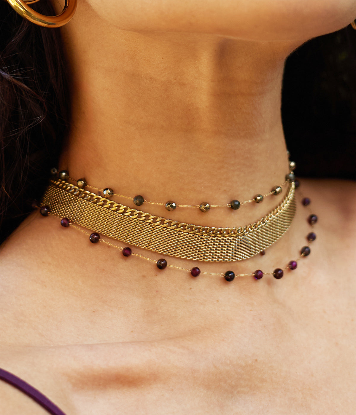 Collier Sweetie (Acier doré)