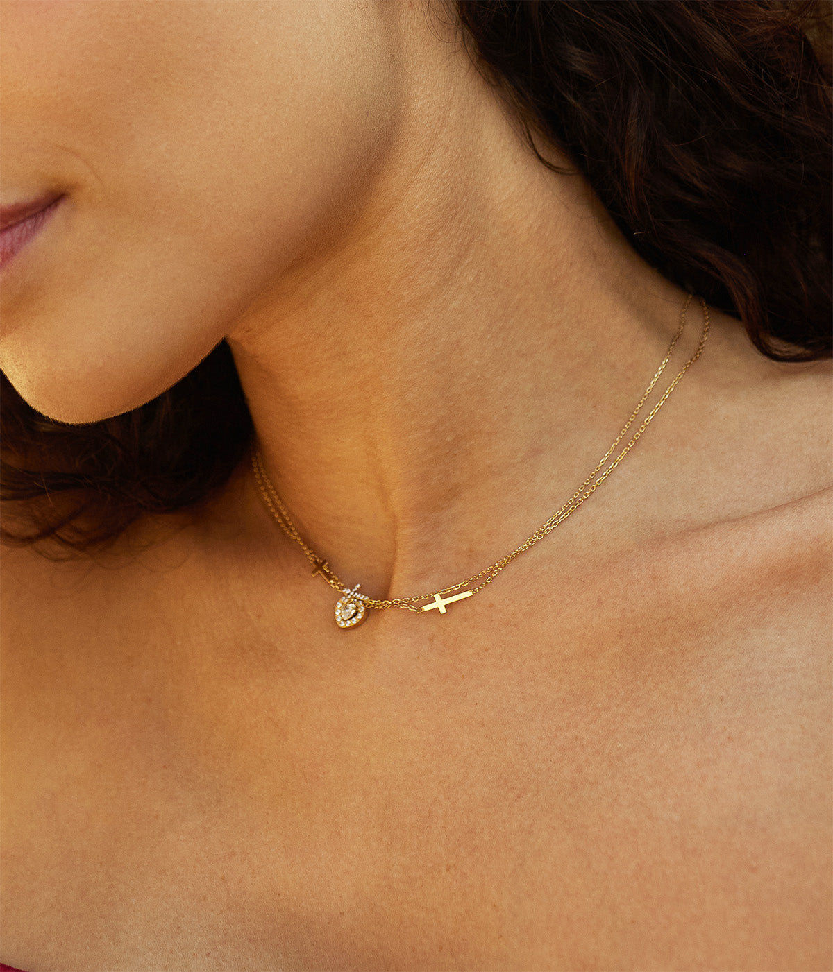 Collier Alvida (Acier doré)