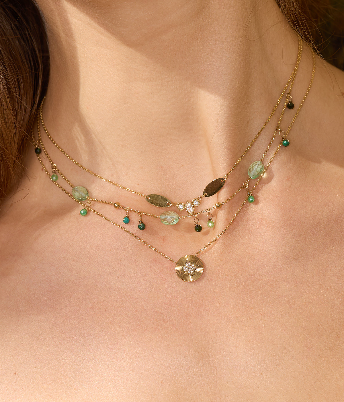 Collier Cervaro (Acier doré)