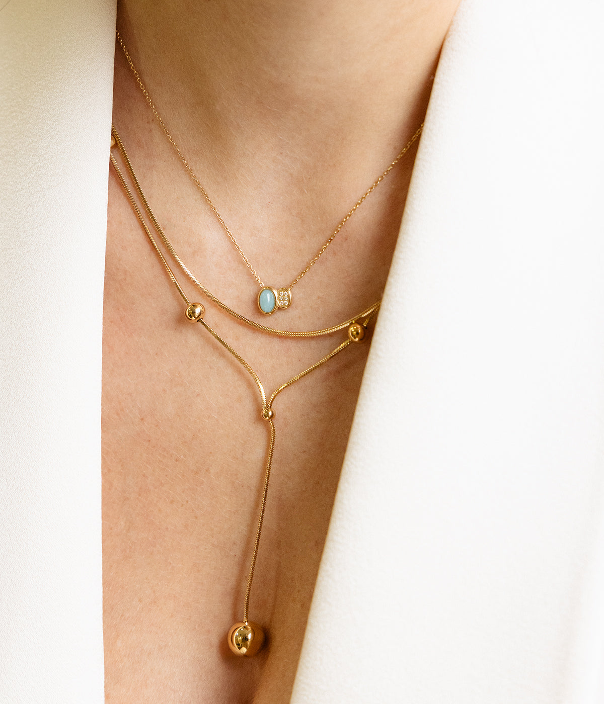 Collier Nicolosi (Acier doré)