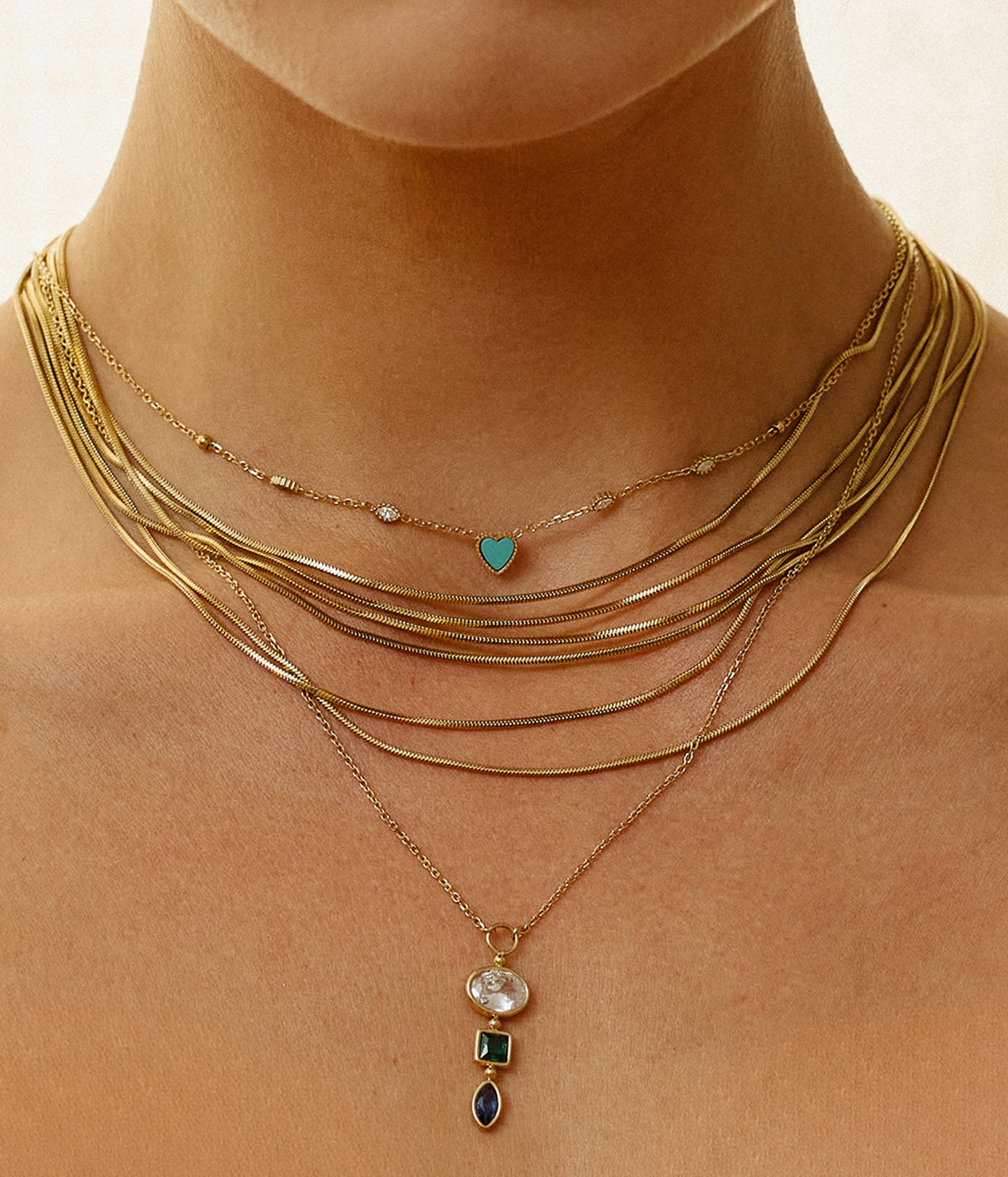 Collier Scupetu (Acier doré)