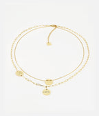 Collier multi Charm Luck (Acier doré)