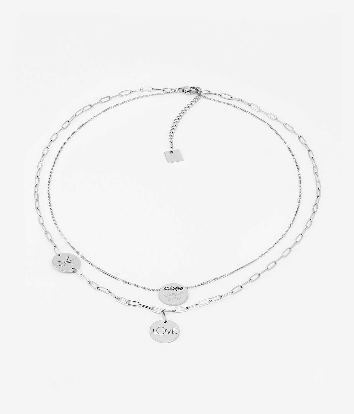 Collier Multi Charm Love (Acier)