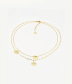 Collier Multi Charm Love (Acier doré)