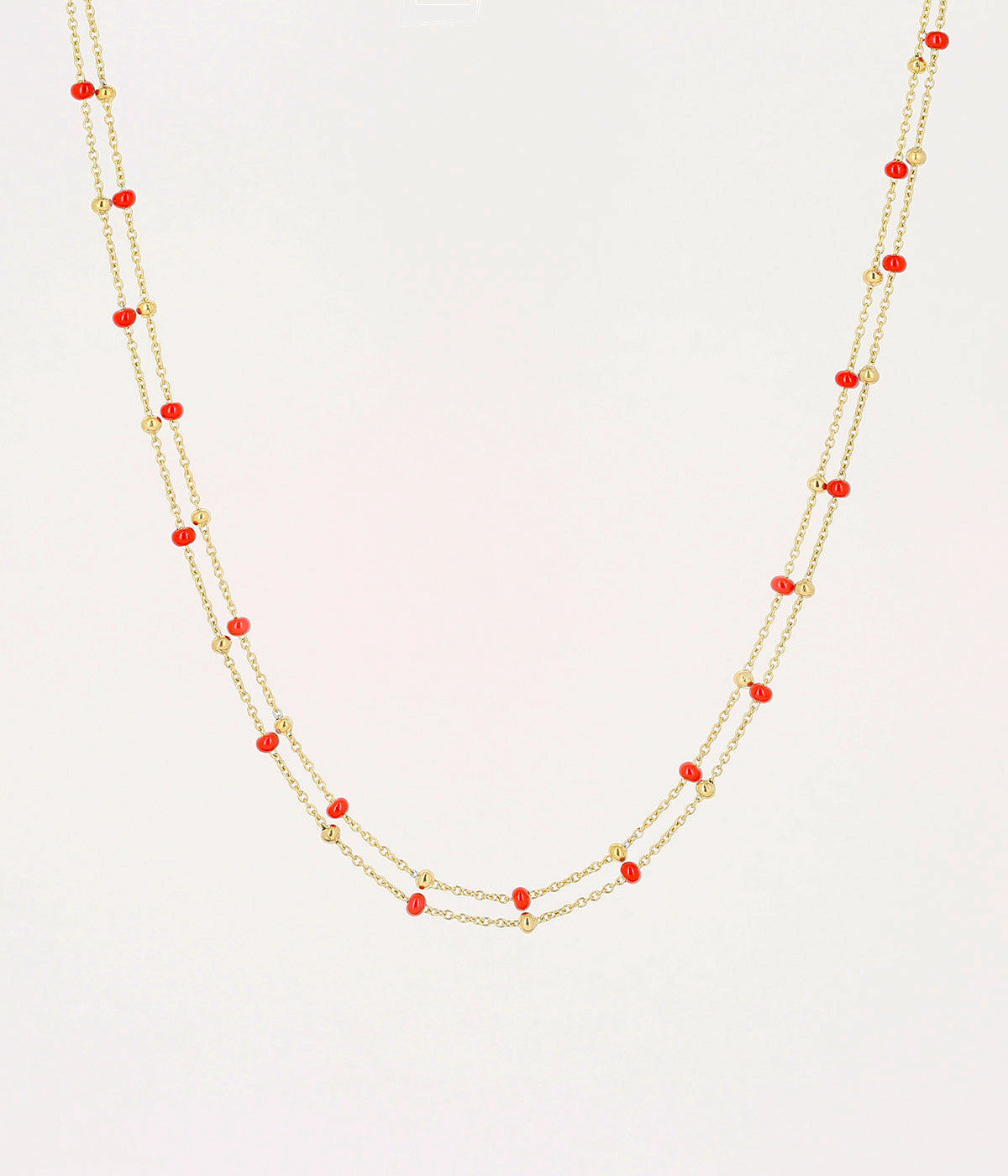 Collier Billes (Acier doré)