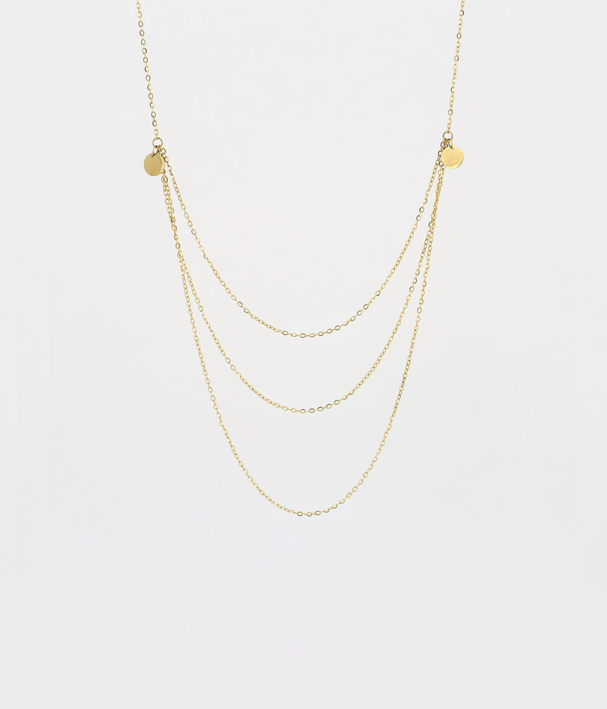 Collier Cascada (Acier doré)