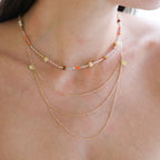 Collier Cascada (Acier doré)