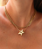 Collier Ibara (Acier doré)