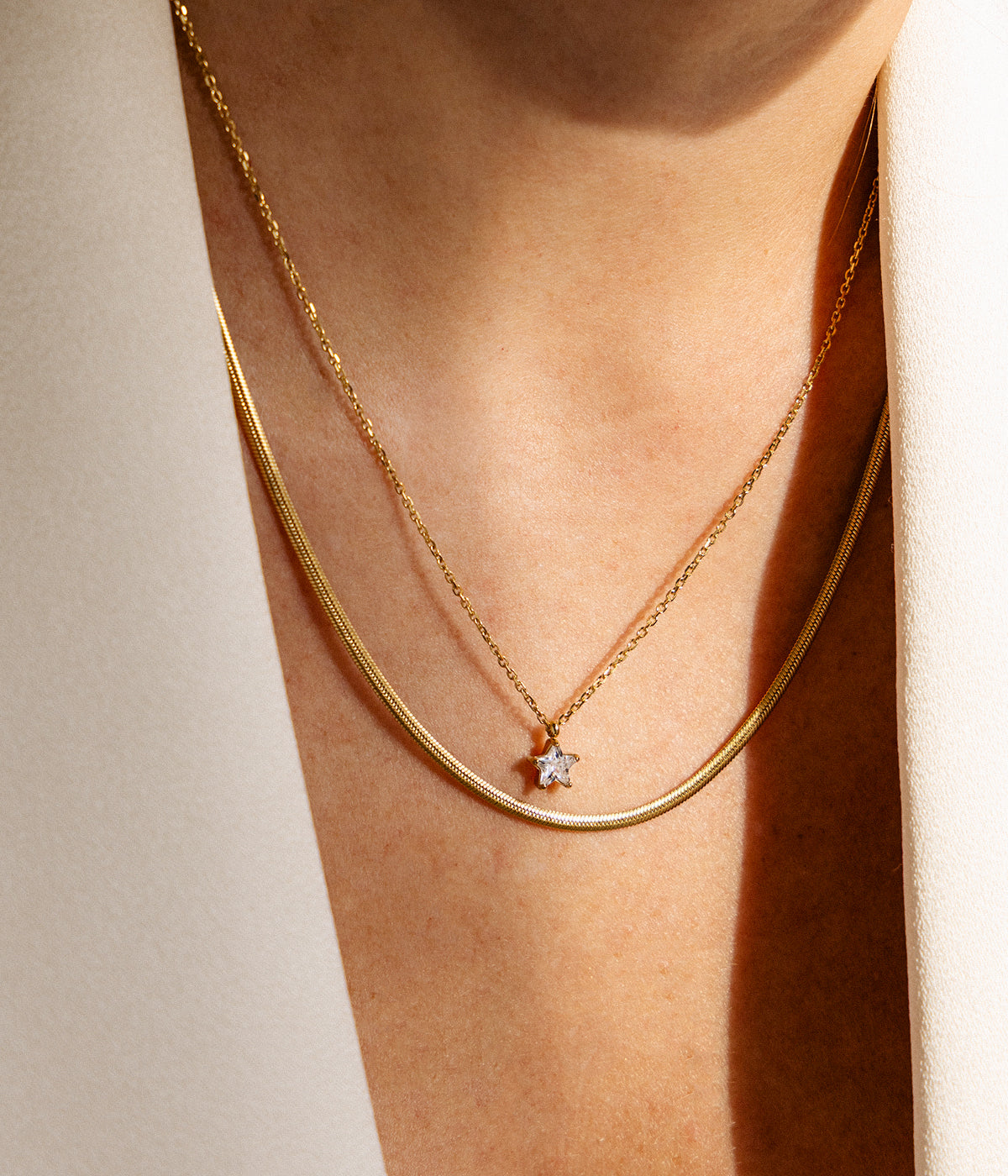 Collier Arenas (Acier doré)