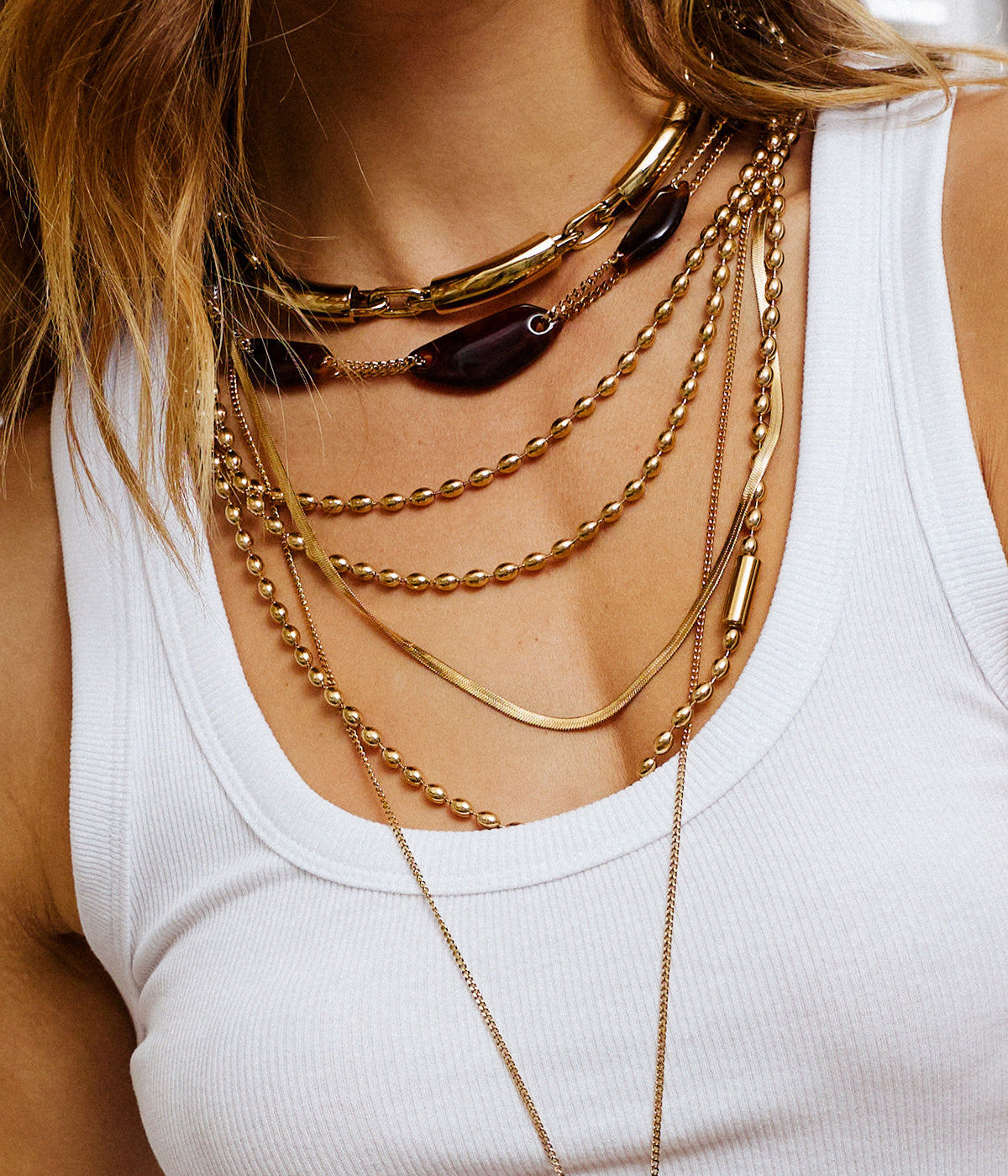 Collier Partinello (Acier doré)