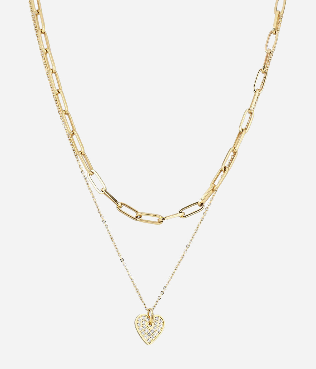 Collier U2 (Acier doré)