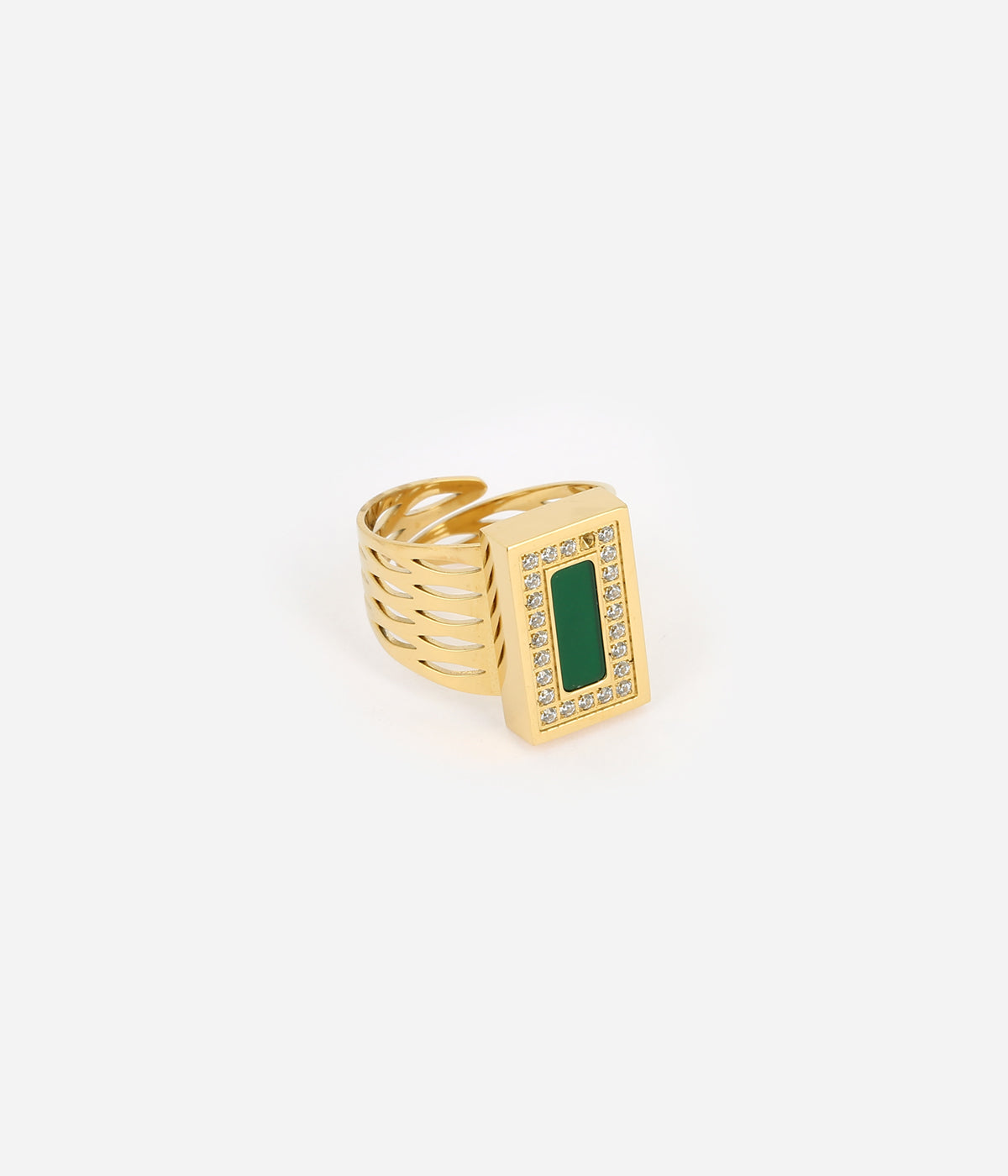 Bague Carli (Acier doré)