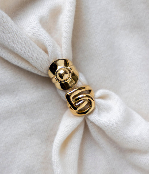 Bague Hella (Acier doré)