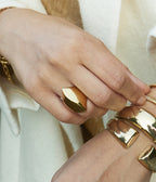 Bague Hara (Acier doré)