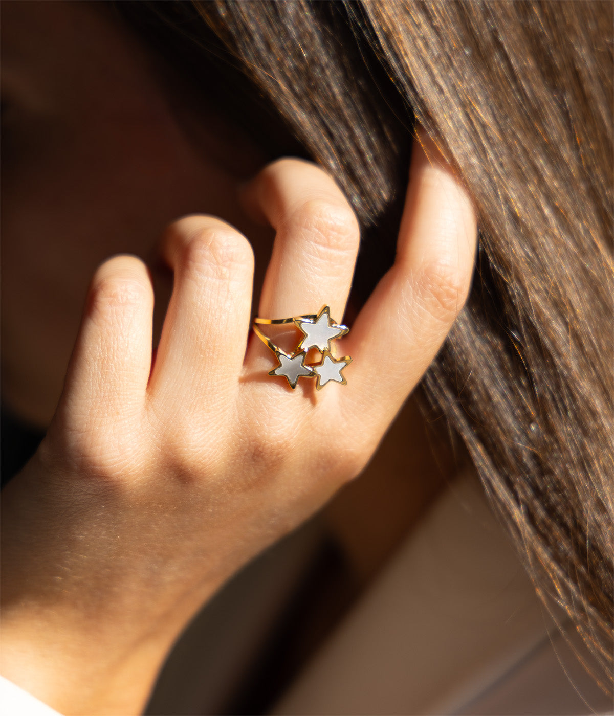 Bague Cyrielle (Acier doré)