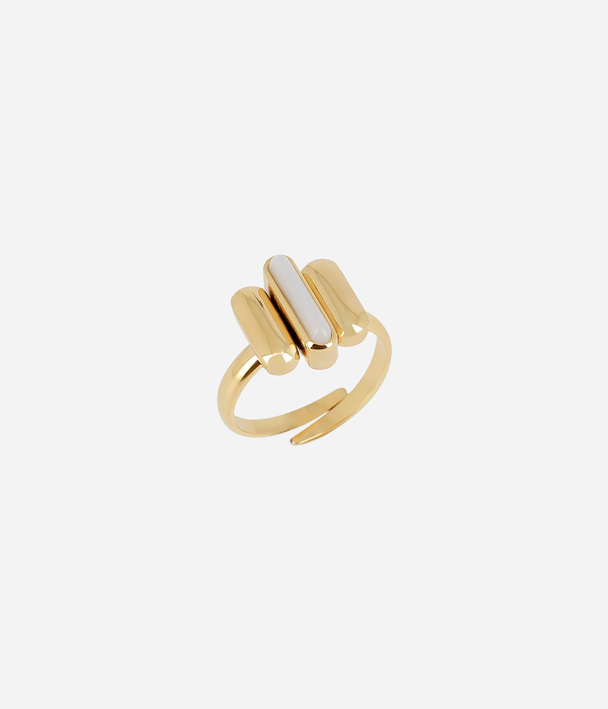 Bague Galileo (Acier doré)