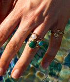 Bague Gobi (Acier doré)