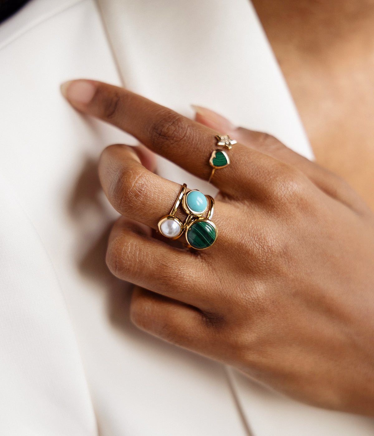 Bague Gobi (Acier doré)