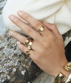Bague Bernie (Acier doré)