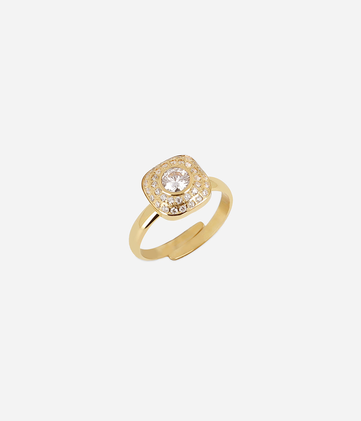 Bague Ermi (Acier doré)