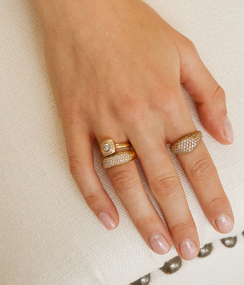 Bague Ermi (Acier doré)