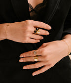 Bague Vino (Acier doré)