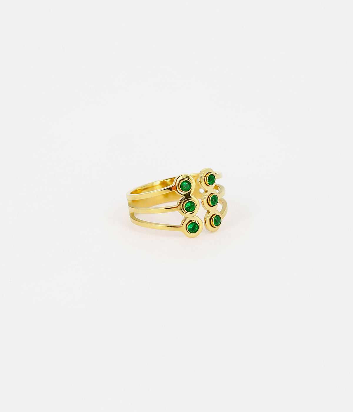 Bague Riverton (Acier doré)