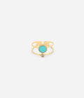 Bague Bulle (Acier doré)