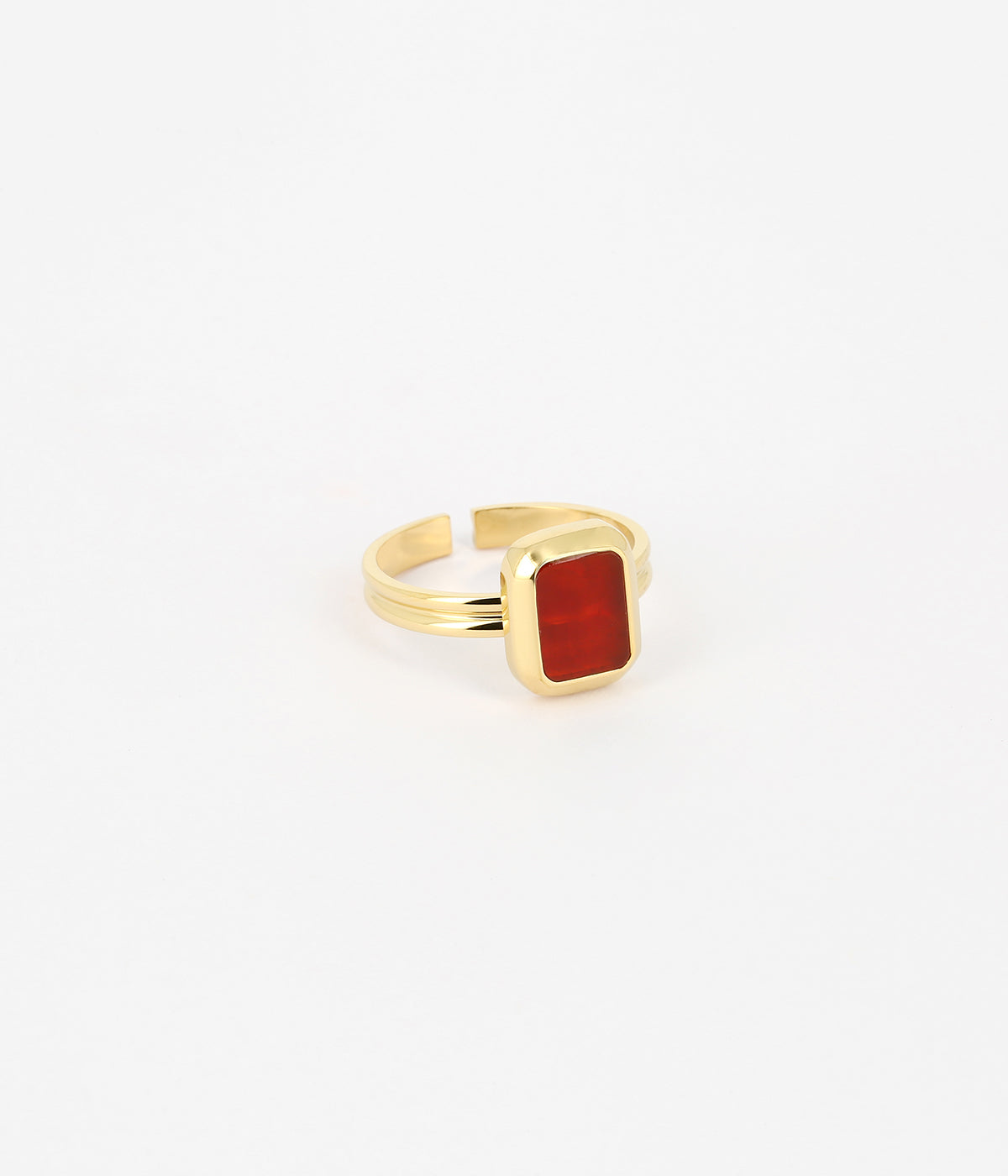 Bague Omonia (Acier doré)