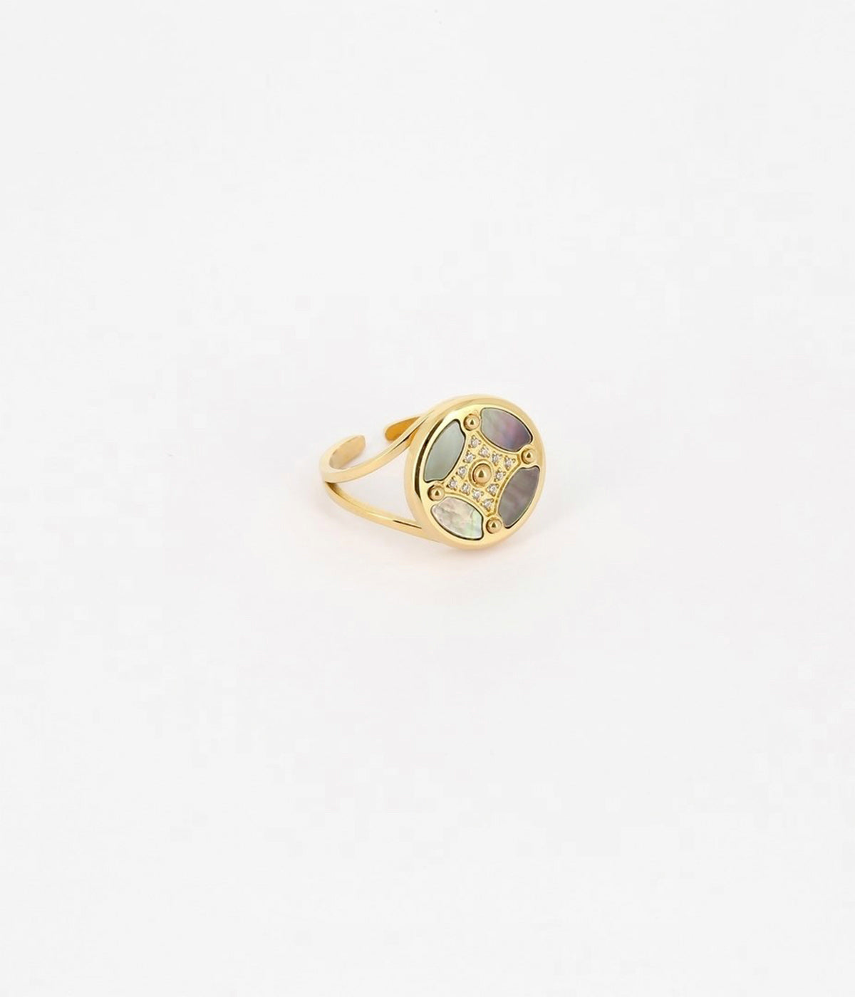 Bague Suzin (Acier doré)