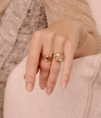 Bague Suzin (Acier doré)