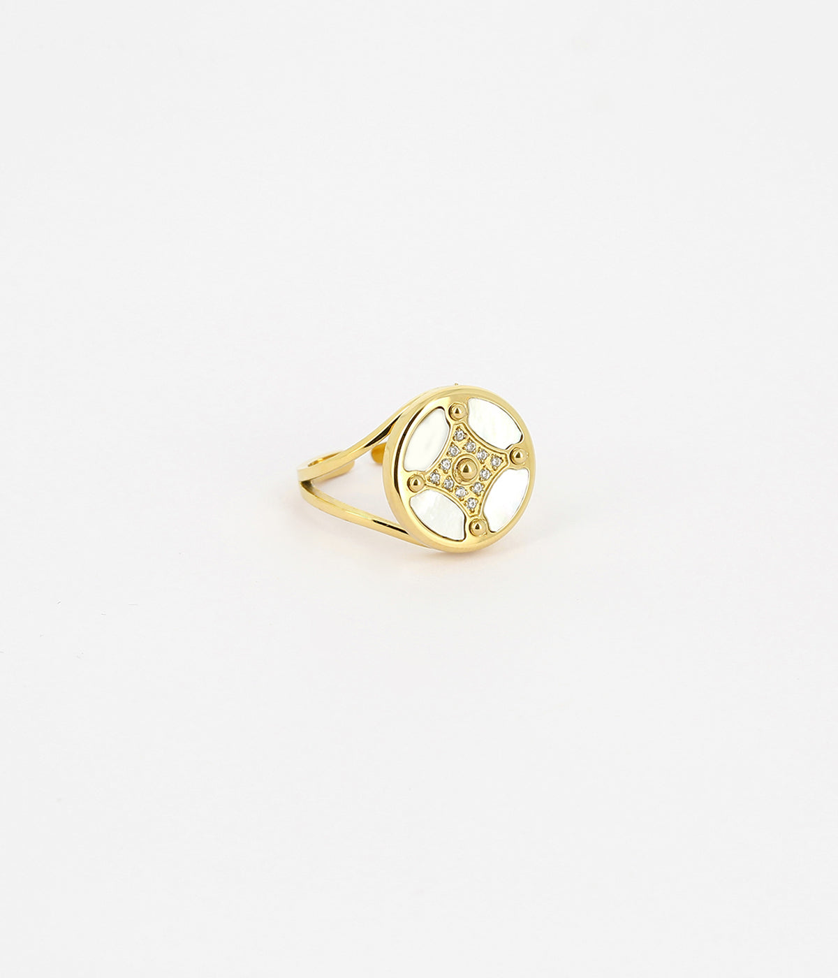 Bague Suzin (Acier doré)