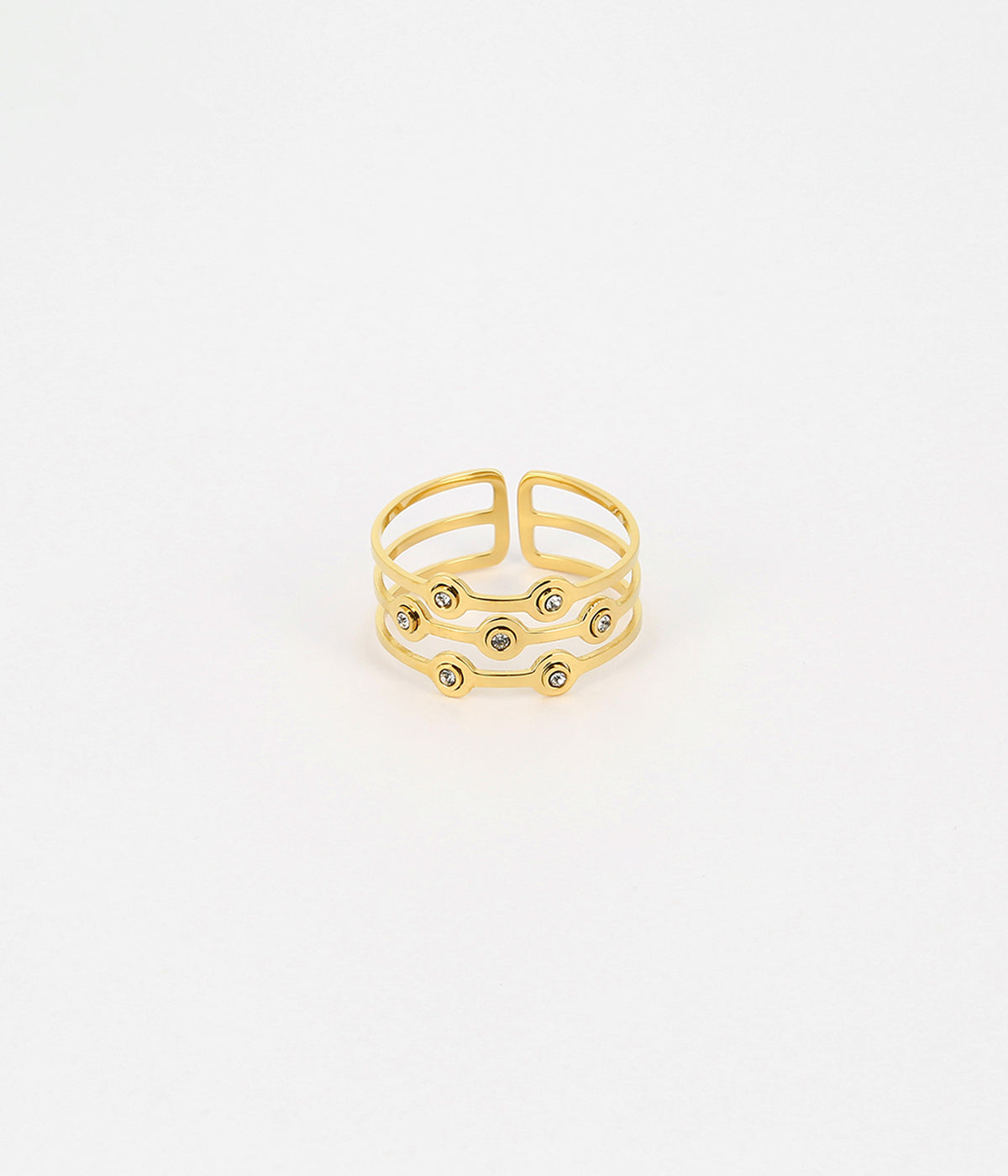 Bague Bellezza (Acier doré)
