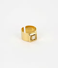 Bague Bastille (Acier doré)