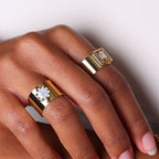 Bague Bastille (Acier doré)